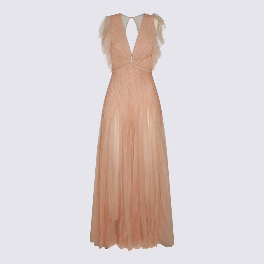 Elisabetta Franchi 100% Polyamide dress in beige