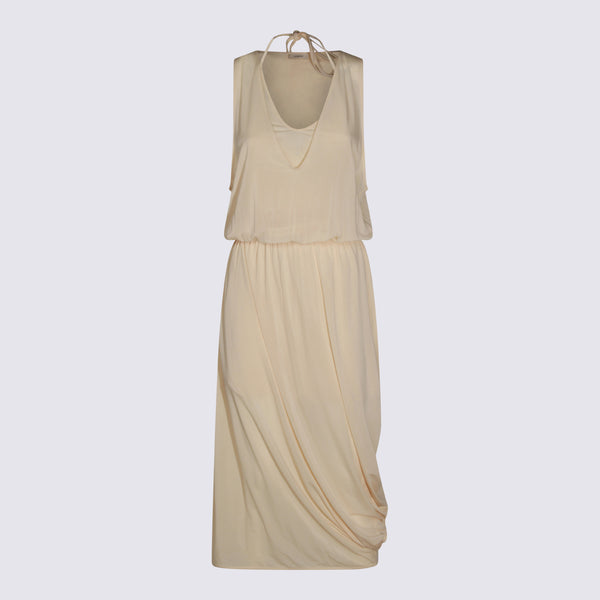 Lemaire 95% Viscose dress in beige