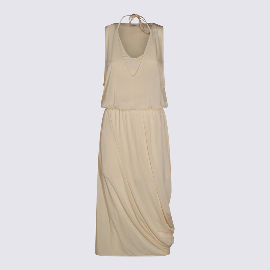 Lemaire 95% Viscose dress in beige