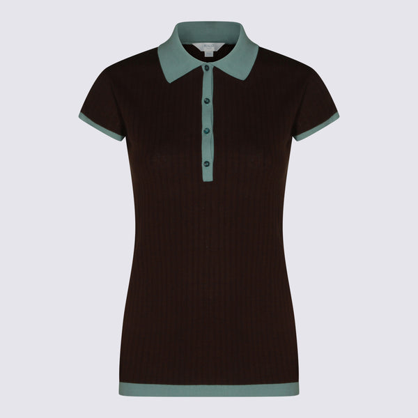 Malo 100% Cotton polo in black