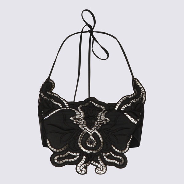 Blumarine 63% Polyester bodysuit in black
