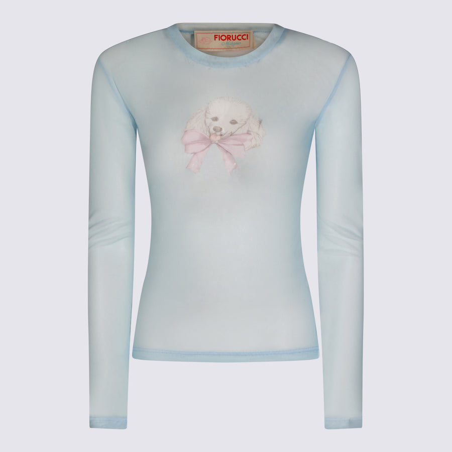 Fiorucci 82% Nylon t-shirt in blue