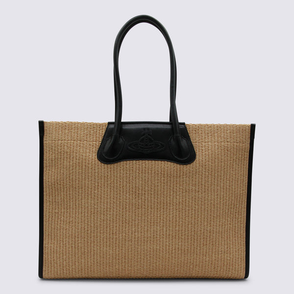 Vivienne Westwood 58% Cotton tote bag in beige