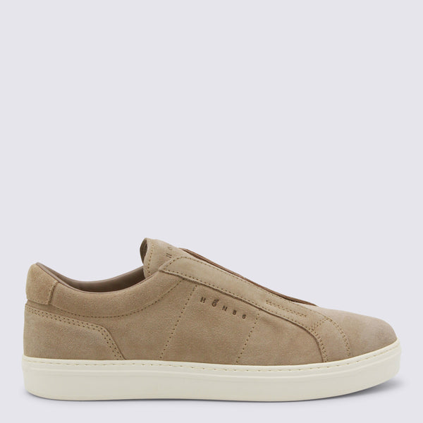 Hogan Upper: 100% suede; Sole: 100% rubber/leather sneaker in beige