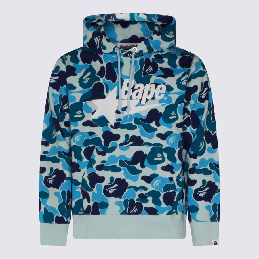 Bape 100% Cotton sweatshirt in blue