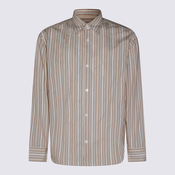 Nn.07 100% Cotton shirt in beige