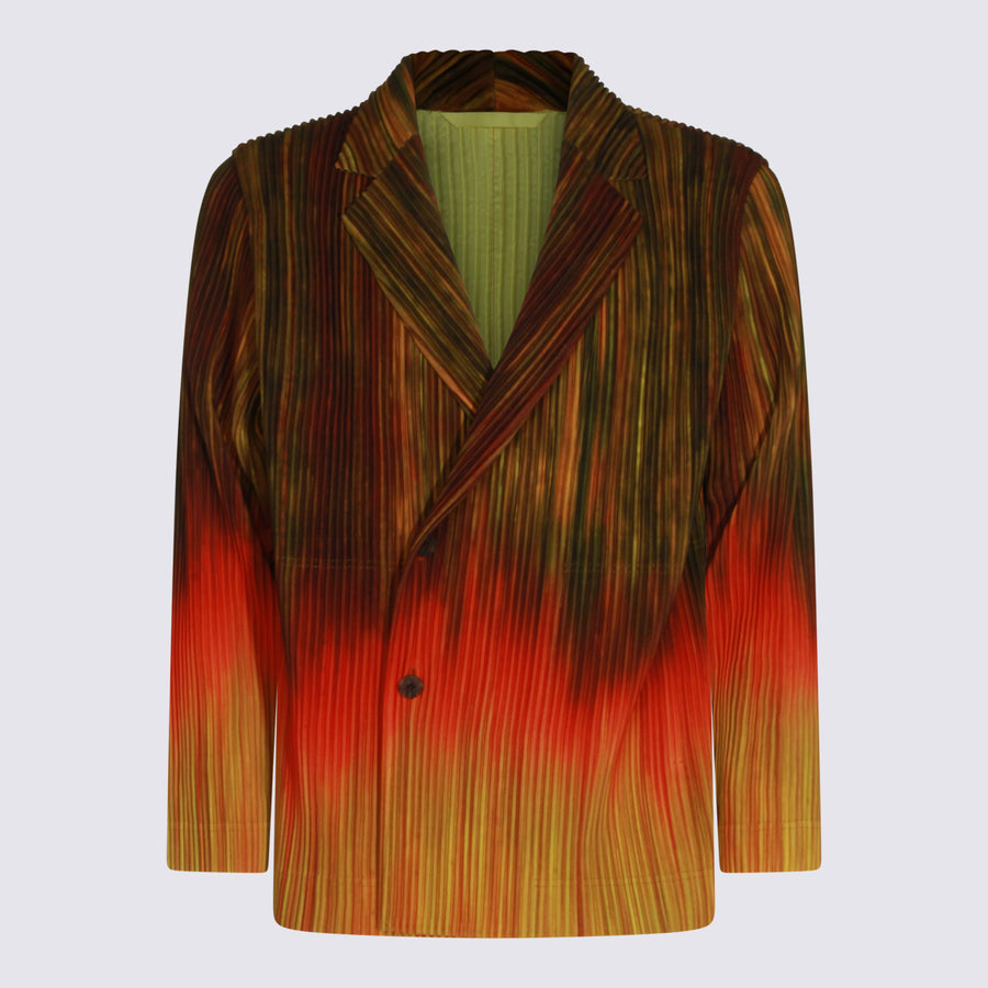 Homme Plisse Issey Miyake 100% Polyester jacket in brown