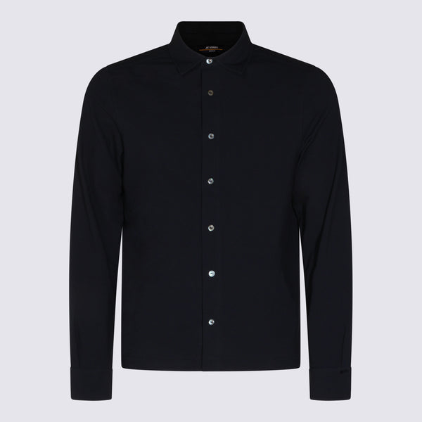 K-Way 92% Cotton 8% Elastane shirt in navy