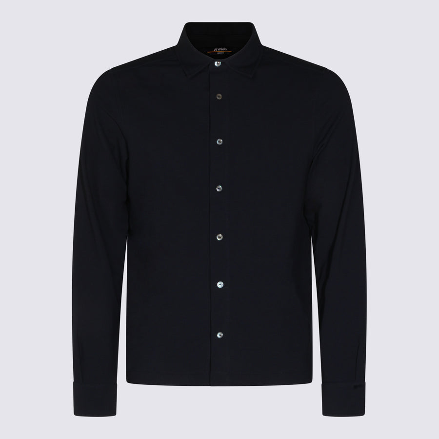 K-Way 92% Cotton 8% Elastane shirt in navy