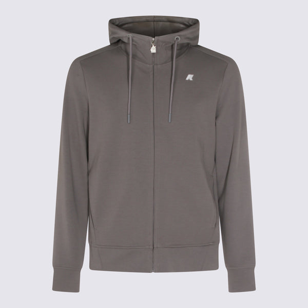 K-Way 80% Cotton hoodie in gray
