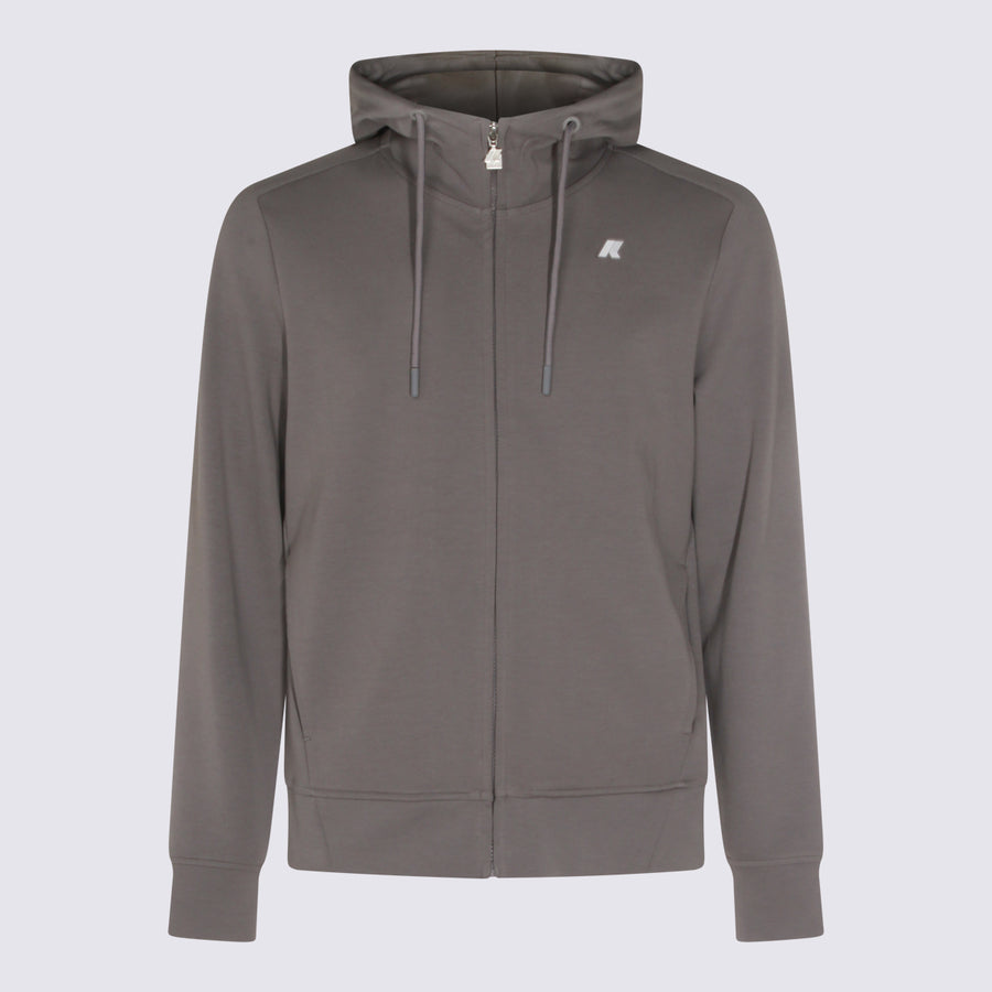 K-Way 80% Cotton hoodie in gray
