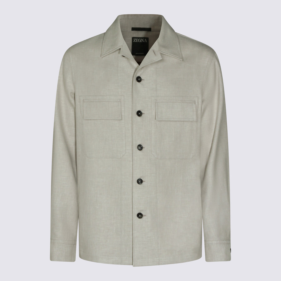 Zegna 100% Linen jacket in beige