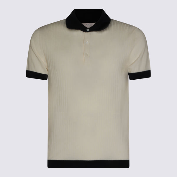 Malo 100% Cotton polo in beige