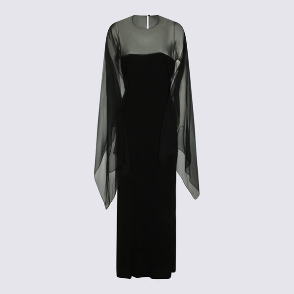 Alberta Ferretti 100% Viscose dress in black