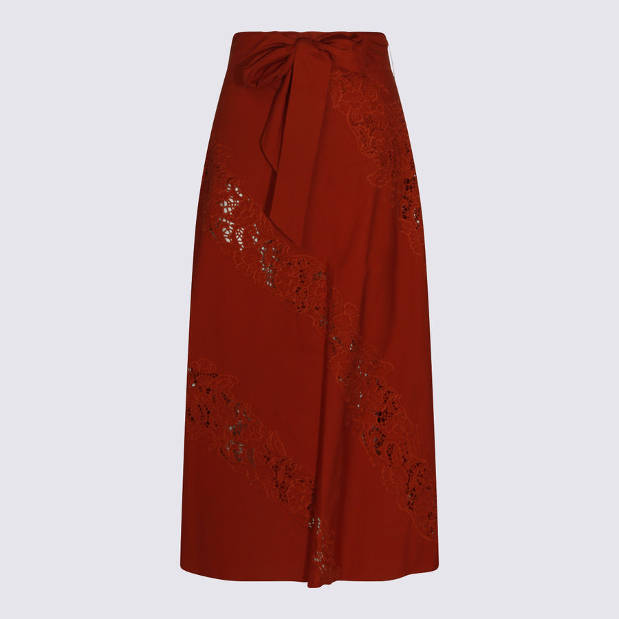 Twin-Set 100% Cotton skirt in brown