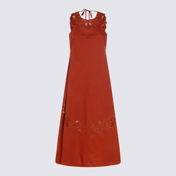 Twin-Set 100% Cotton dress in red