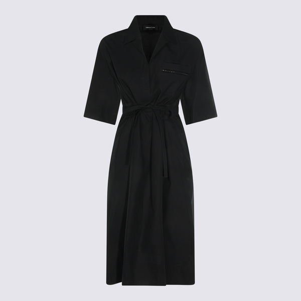 Fabiana Filippi 100% Cotton dress in navy
