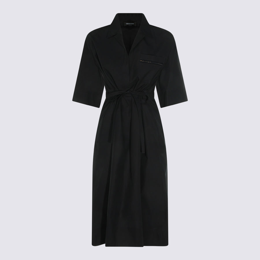 Fabiana Filippi 100% Cotton dress in navy