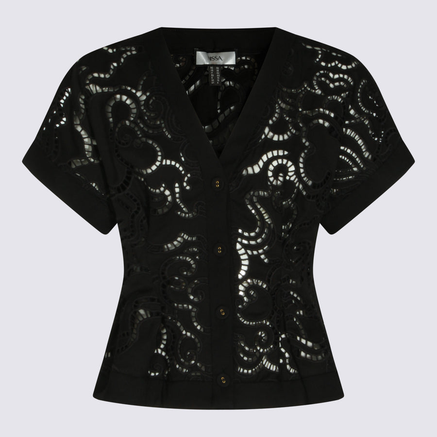 Nissa 62% Polyester jacket in black
