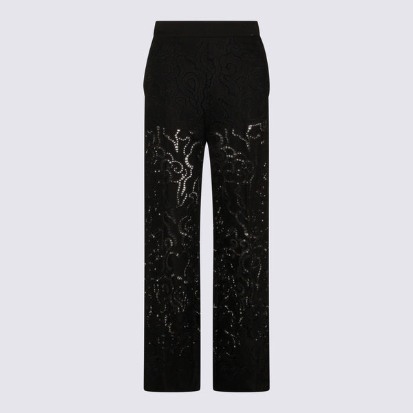 Nissa 62% Polyester trousers in black