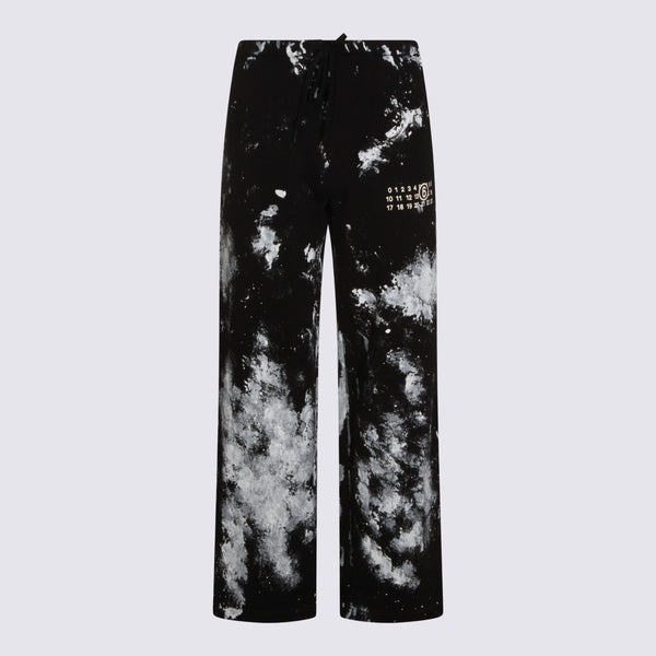 MM6 Maison Margiela 100% cotton trousers in black