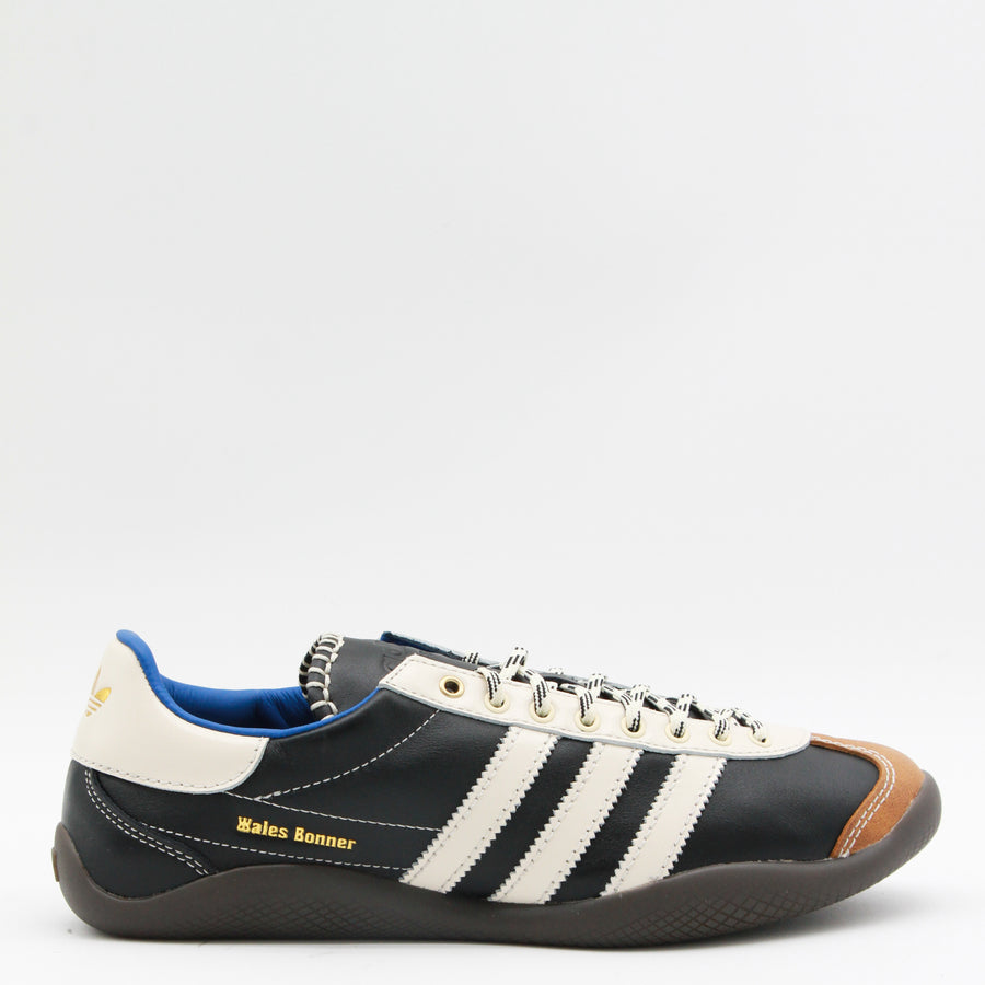 Adidas By Wales Bonner Leather upper sneakers in black