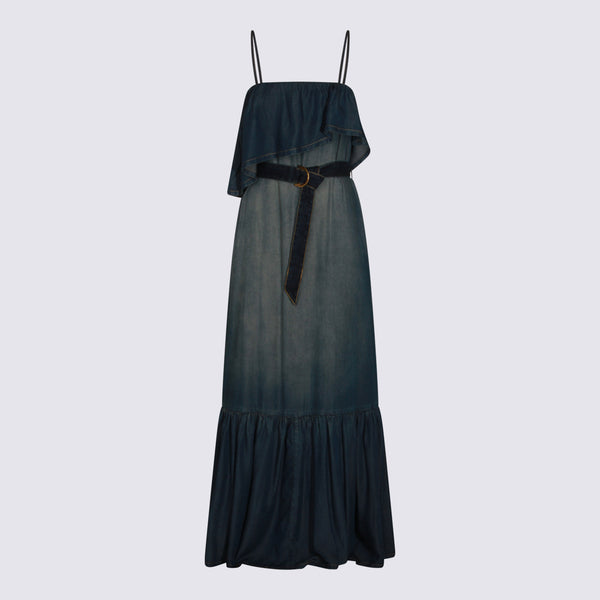 Pinko 100% Lyocell dress in navy