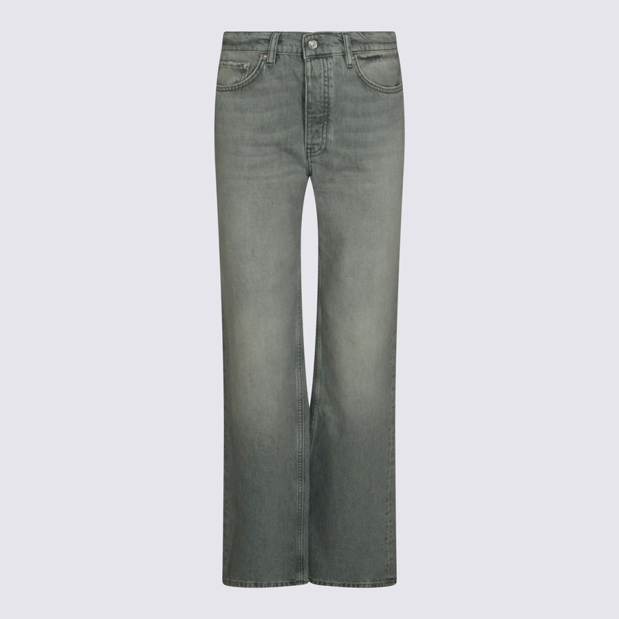 Anine Bing 100% Cotton jeans in gray