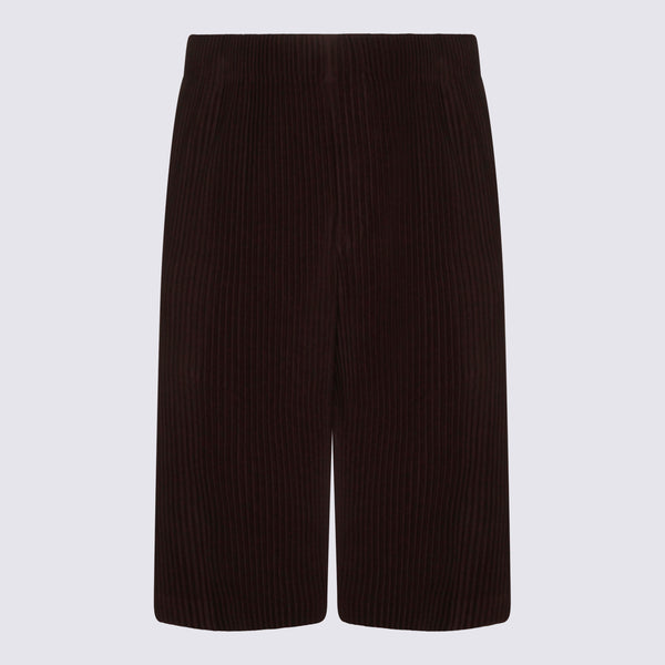 Homme Plisse Issey Miyake 100% Polyester bermuda shorts in purple