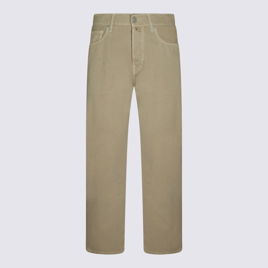 Jacob Cohen 100% Cotton jeans in beige