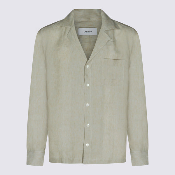 Lardini 100% Linen shirt in beige