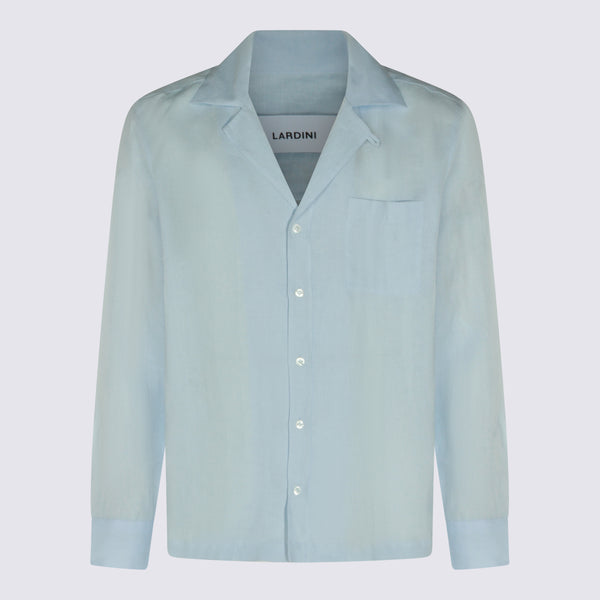 Lardini 100% Linen shirt in blue