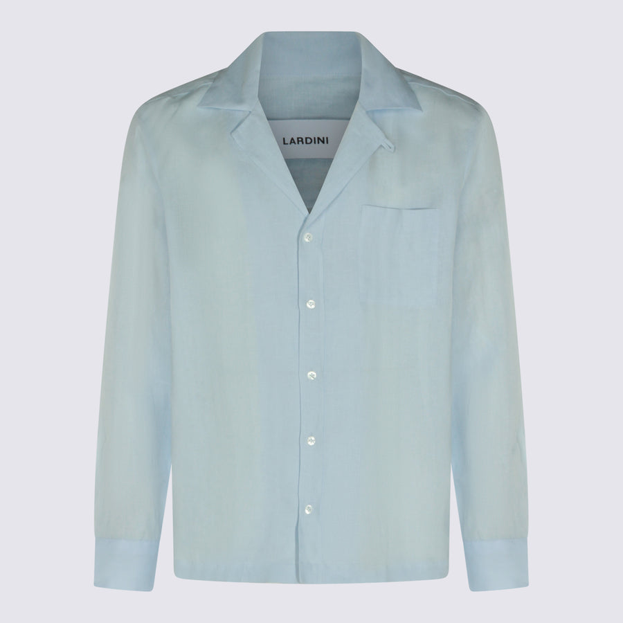 Lardini 100% Linen shirt in blue