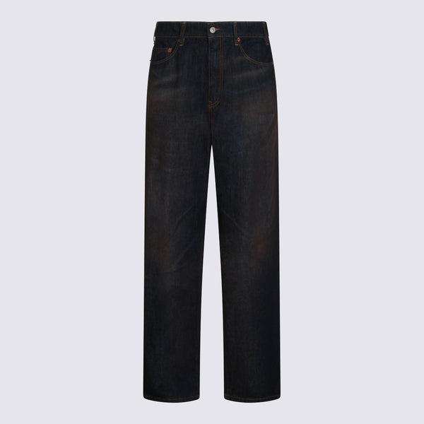 MM6 Maison Margiela 100% Cotton jeans in dark blue