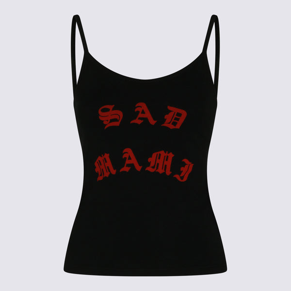 Willy Chavarria 100% Cotton tank top in black