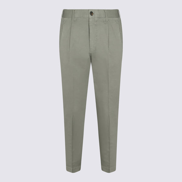Incotex 100% Cotton trousers in green