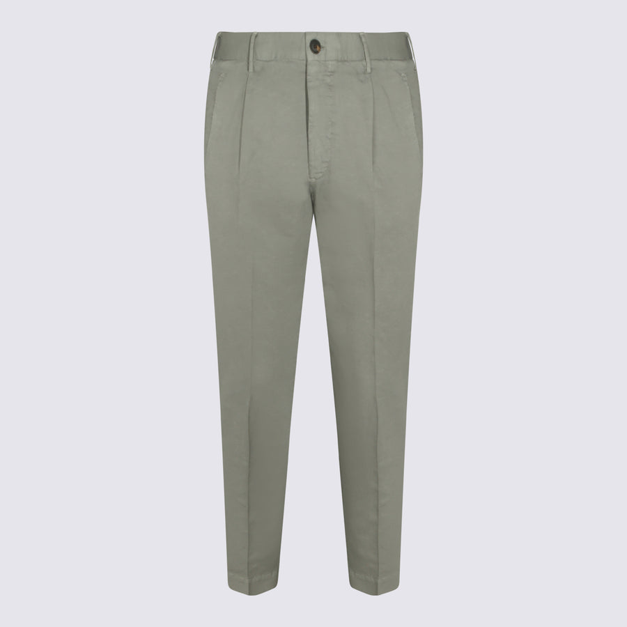 Incotex 100% Cotton trousers in green