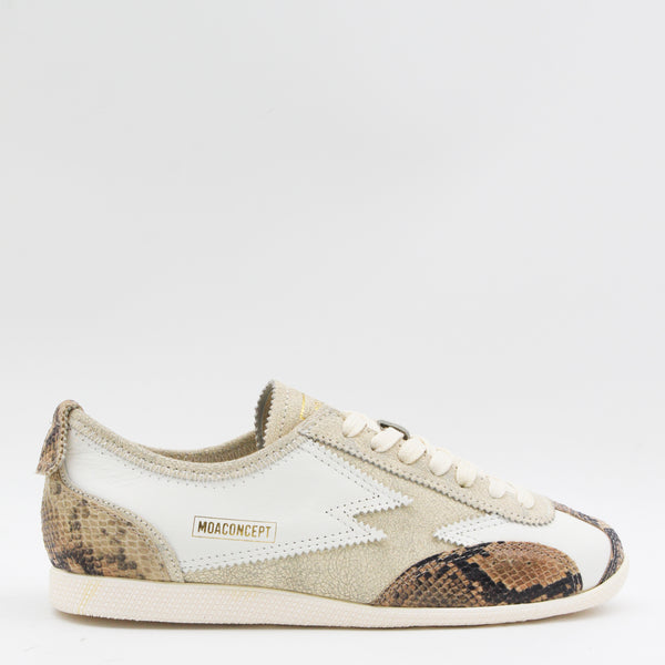 Moaconcept Leather sneaker in beige