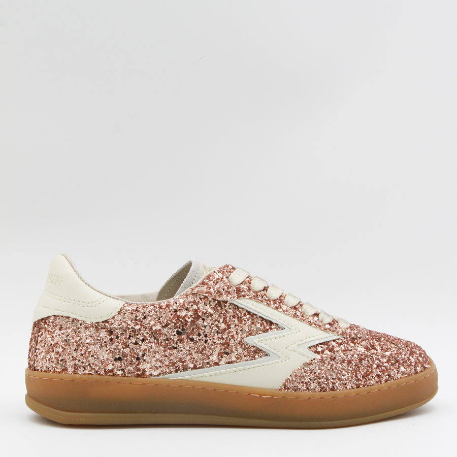 Moaconcept Glitter upper sneaker in champagne