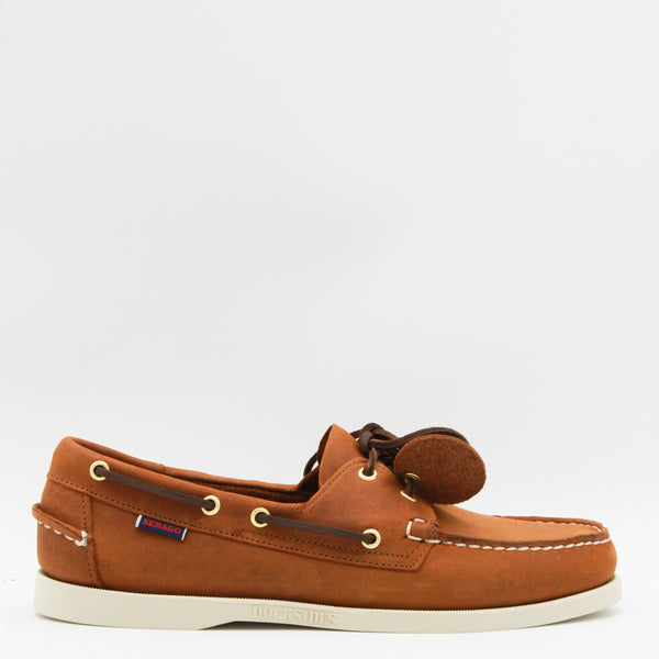Sebago Leather upper boat shoe in brown