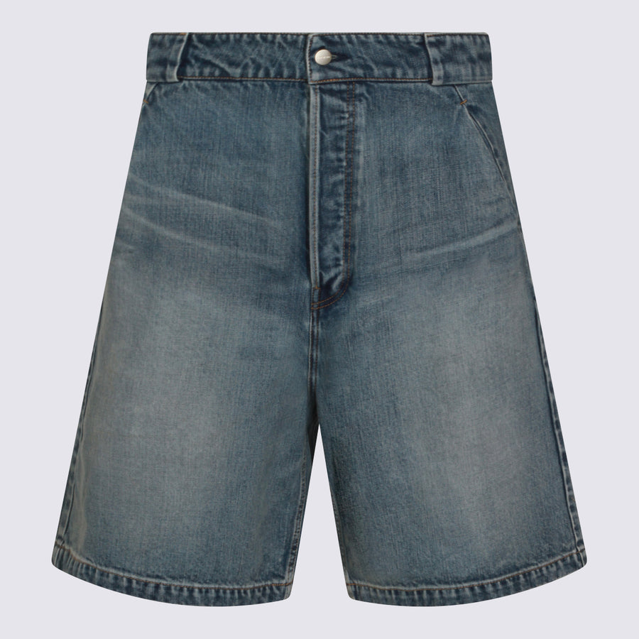 Fear Of God 100% Cotton denim shorts in blue