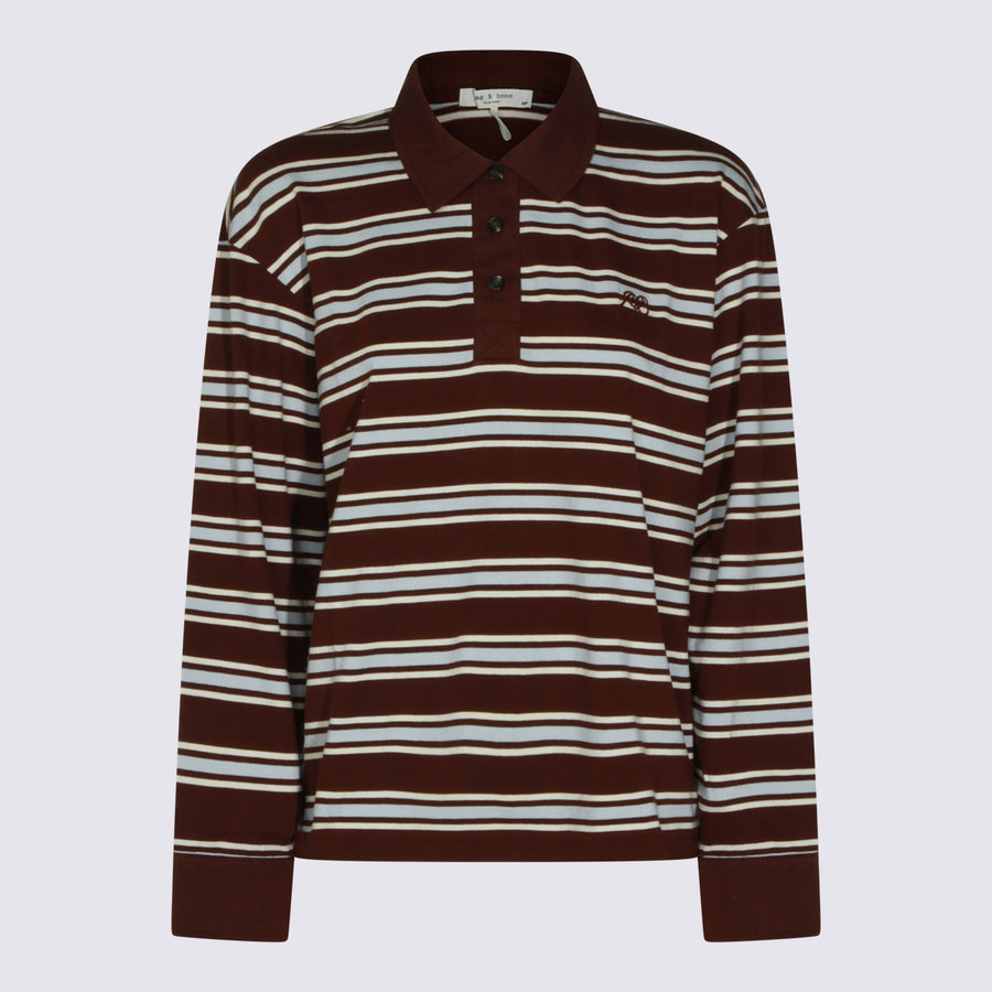 Rag & Bone 100% Cotton polo in brown