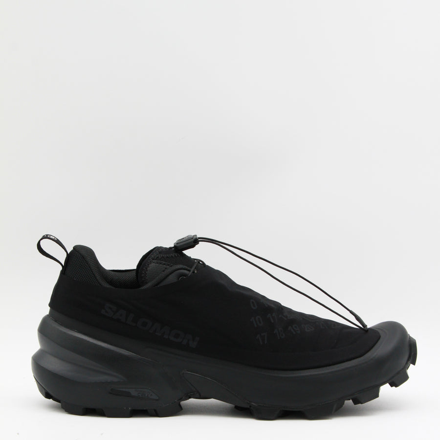 Mm6 Maison Margiela X Salomon Knit textile upper sneaker in black