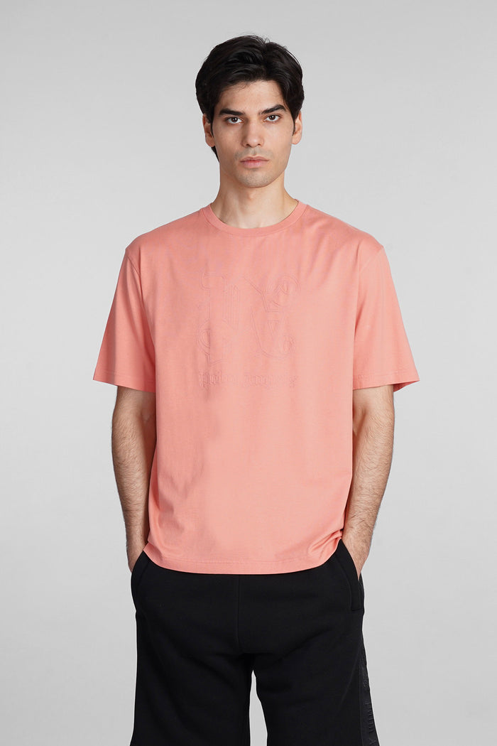 T-Shirt in rose-pink cotton Abbigliamento
