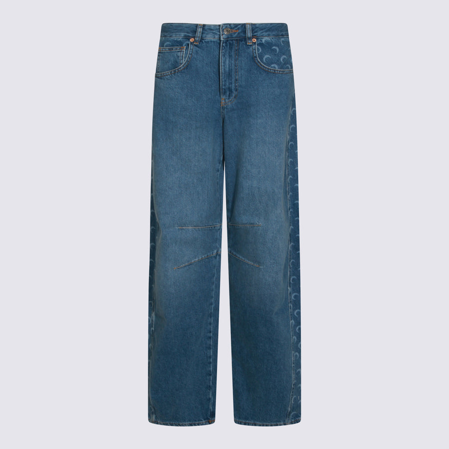 Marine Serre Denim jeans in blue