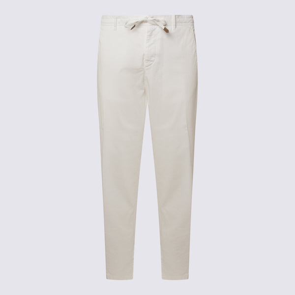 Canali Cotton-Linen blend trousers in beige