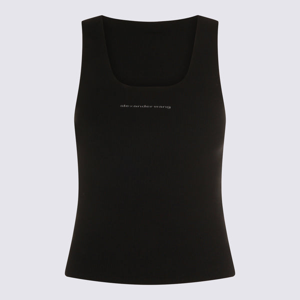 Alexander Wang 100% Cotton tank top in black