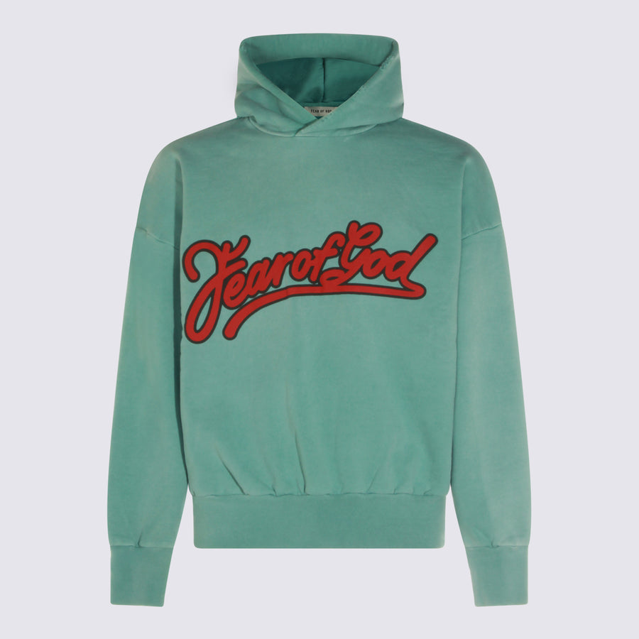 Fear Of God Fleece hoodie in green