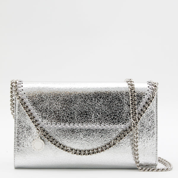 Stella McCartney 100% Polyester clutch in silver