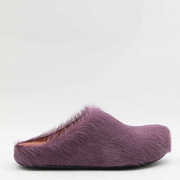 Marni 100% Fur flat in purple
